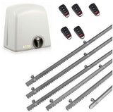 Σετ μοτέρ συρόμενης πόρτας PROTECO STRIKE-5 με 5 τηλεχειριστήρια και 6m μεταλλική κρεμαγιέρα