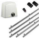 Σετ μοτέρ συρόμενης πόρτας PROTECO STRIKE-8 με 1 τηλεχειριστήριο, 5m μεταλλική κρεμαγιέρα και φωτοκύτταρα ενσύρματα