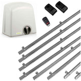 Σετ μοτέρ συρόμενης πόρτας PROTECO STRIKE-8 με 1 τηλεχειριστήριο, 8m μεταλλική κρεμαγιέρα και φωτοκύτταρα ενσύρματα