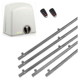 Σετ μοτέρ συρόμενης πόρτας PROTECO STRIKE-8 με 2 τηλεχειριστήρια και 5m μεταλλική κρεμαγιέρα