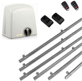 Σετ μοτέρ συρόμενης πόρτας PROTECO STRIKE-8 με 2 τηλεχειριστήρια, 6m μεταλλική κρεμαγιέρα και φωτοκύτταρα ενσύρματα