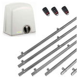 Σετ μοτέρ συρόμενης πόρτας PROTECO STRIKE-8 με 3 τηλεχειριστήρια και 7m μεταλλική κρεμαγιέρα