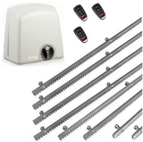 Σετ μοτέρ συρόμενης πόρτας PROTECO STRIKE-8 με 3 τηλεχειριστήρια και 8m μεταλλική κρεμαγιέρα