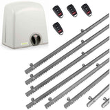 Σετ μοτέρ συρόμενης πόρτας PROTECO STRIKE-8 με 4 τηλεχειριστήρια και 8m μεταλλική κρεμαγιέρα