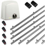 Σετ μοτέρ συρόμενης πόρτας PROTECO STRIKE-8 με 4 τηλεχειριστήρια, 8m μεταλλική κρεμαγιέρα και φωτοκύτταρα ενσύρματα