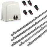 Σετ μοτέρ συρόμενης πόρτας PROTECO STRIKE-8 με 5 τηλεχειριστήρια και 5m μεταλλική κρεμαγιέρα