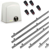 Σετ μοτέρ συρόμενης πόρτας PROTECO STRIKE-8 με 5 τηλεχειριστήρια και 7m μεταλλική κρεμαγιέρα