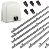 Σετ μοτέρ συρόμενης πόρτας PROTECO STRIKE-8 με 5 τηλεχειριστήρια και 8m μεταλλική κρεμαγιέρα