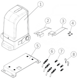 Παρελκόμενα του μοτέρ συρόμενης πόρτας Motorline Professional BRAVO 500