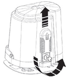 διαδικασία χειροκίνησης μηχανισμού συρόμενης πόρτας RIB K800