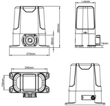 Μοτέρ συρόμενης γκαραζόπορτας για πόρτα μέχρι 800 κιλά ΡΥΜ-Ν2208