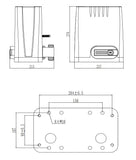 Μοτέρ γκαραζόπορτας DKC800_Διαστάσεις