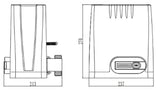 Μηχανισμός γκαραζόπορτας DKC800_Διαστάσεις