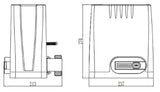 Διαστάσεις μοτέρ συρόμενης πόρτας DKC800
