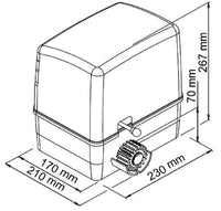 Σετ μηχανισμού συρόμενης γκαραζόπορτας VDS Simply SL600 (Kit-Basic)