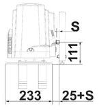 διαστάσεις μηχανισμού συρόμενης γκαραζόπορτας  RIB K500